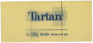 TARTAN / ntapad jegyzettmb, 38x51 mm, 100 lap, 12 tmb/cs, TARTAN, srga