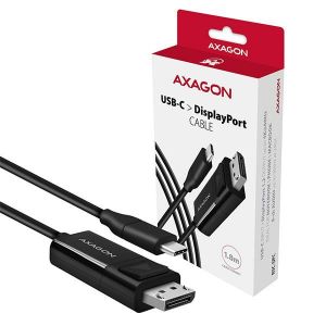 AXAGON / RVC-DPC USB-C > DisplayPort cable 1, 8m Black