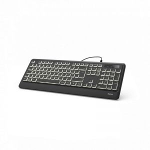 Hama / KC-550 Illuminated LED USB Keyboard Black HU