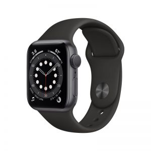  / Apple Watch S6 GPS, 40mm fekete alumnium tok fekete szj