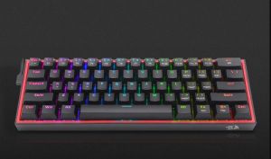 Redragon / Fizz Pro black,  wired&2.4G&BT mechanical Keyboard,  RGB,  blue switch