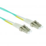 ACT LSZH Multimode 50/125 OM3 fiber cable duplex with LC connectors 0, 25m Blue
