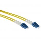 ACT Singlemode 9/125 OS2 duplex armored fiber cable with LC connectors 0, 5m Yellow