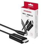 AXAGON RVC-HI2C USB-C > HDMI 2.0 cable 1, 8m Black