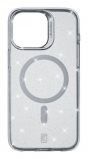 Cellularline Sparkle Mag Back Cover with Magsafe for Apple iPhone 15 Pro,  Clear