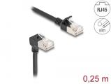 DeLock CAT6A S-FTP Patch cable 0, 25m Black
