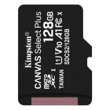 Kingston 128GB microSDXC Canvas Select Plus 100R A1 C10 Card adapter nlkl