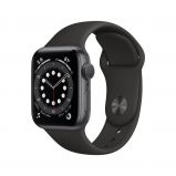  Apple Watch S6 GPS, 40mm fekete alumnium tok fekete szj