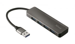  / Trust Halyx 4 Port USB 3.2 Gen1 Hub    szrke