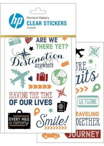  / HP Moment Makers Clear Stickers Travel