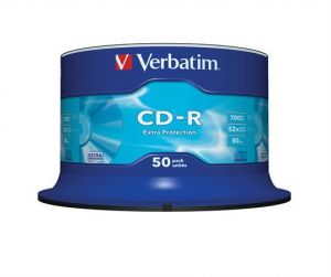 VERBATIM / CD-R lemez, 700MB, 52x, 50 db, hengeren, VERBATIM 