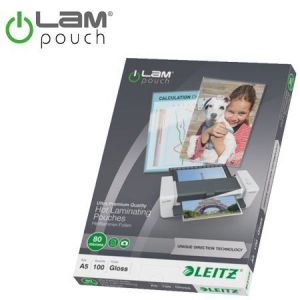 LEITZ / Meleglaminl flia, 80 mikron, A5, fnyes, UDT technolgival, LEITZ 