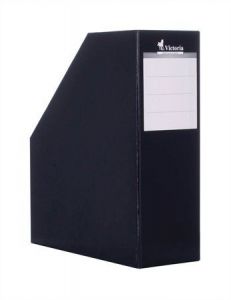 VICTORIA / Iratpapucs, karton, 90 mm, VICTORIA OFFICE, fekete