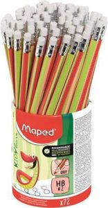 MAPED / rstanul grafitceruza radrral, ceruzatart, HB, hromszglet, MAPED 