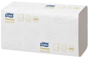 TORK / Kztrl, Interfold hajts, H2 rendszer, 2 rteg, 100 lap, Premium, TORK 