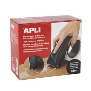 APLI / Csomagolszalag adagol, beptett pengvel, csomagolszalaggal, APLI, fekete