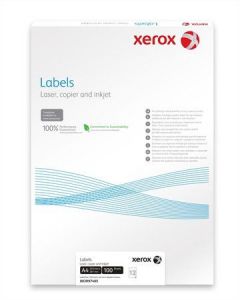 XEROX / Etikett, univerzlis, 63,5x38,1 mm, kerektett sark, XEROX, 2100 etikett/csomag