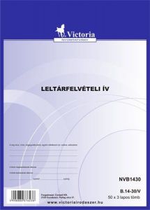 VICTORIA / Nyomtatvny, leltrfelvteli v, 50x3, A4, VICTORIA PAPER, 