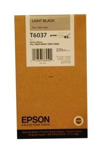 Epson / Epson T6037 Patron Light Black 220ml (Eredeti)