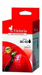 VICTORIA / BC-02 Tintapatron BJ-200, 230 nyomtatkhoz, VICTORIA TECHNOLOGY, fekete, 30ml