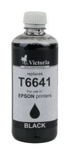 VICTORIA / T66414 Tinta, L100, 200mfp nyomtatkhoz, VICTORIA TECHNOLOGY, fekete, 100ml
