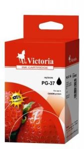 VICTORIA / PG-37 Tintapatron Pixma iP1800, 2500, MP210 nyomtatkhoz, VICTORIA TECHNOLOGY, fekete, 12ml