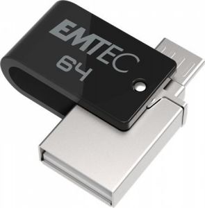 EMTEC / Pendrive, 64GB, USB 2.0, USB-A/microUSB, EMTEC 