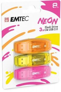 EMTEC / Pendrive, 8GB, 3 db, USB 2.0, EMTEC 