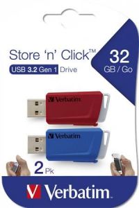 VERBATIM / Pendrive, 2 x 32GB, USB 3.2, 80/25MB/sec, VERBATIM 