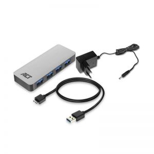 ACT / AC6120 USB Hub 3.2 4 Ports Grey