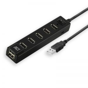 ACT / AC6215 USB Hub 7 port with on and off switch