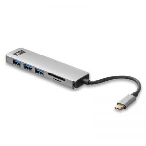 ACT / AC7050 USB-C Hub 3 port with CardReader Grey