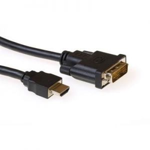 ACT / HDMI A male to DVI-D male cable 5m Black