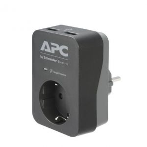 APC / Essential SurgeArrest 1 Outlet 2 USB Ports Black