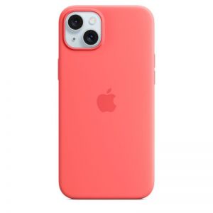 Apple / iPhone 15 Plus Silicone Case with MagSafe Guava