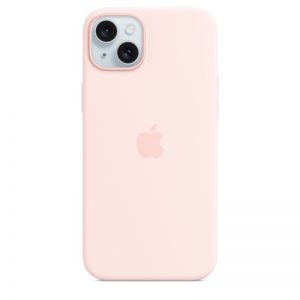 Apple / iPhone 15 Plus Silicone Case with MagSafe Light Pink