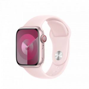 Apple / Watch S9 Cellular 41mm Pink Alu Case with Light Pink Sport Band M/L