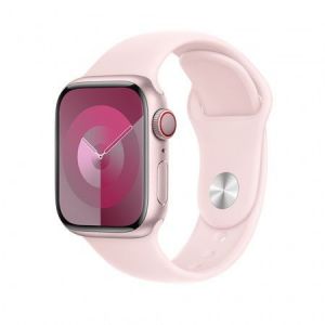 Apple / Watch S9 Cellular 45mm Pink Alu Case with Light Pink Sport Band S/M