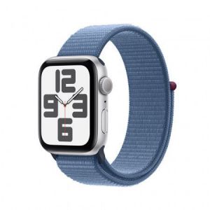 Apple / Watch SE3 GPS 44mm Silver Alu Case with Winter Blue Sport Loop