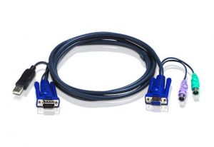 ATEN / 2L-5502UP 1, 8m USB KVM Cable with built-in PS2 to USB Converter
