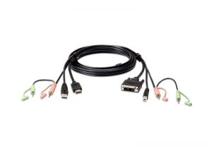 ATEN / USB HDMI to DVI-D KVM Cable with Audio 1, 8m Black