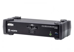 ATEN / 2-Port USB 3.0 4K HDMI KVMP Switch with Audio Mixer Mode
