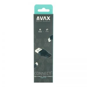 Avax / AD601 CONNECT+ USB A - Type C adapter Black