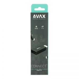 Avax / AD602 CONNECT+ Type C - USB A OTG adapter Windows/MacOS Black