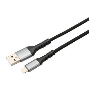 Avax / CB401G STEELY USB-A - Lightning 20W 1, 5m Cable Black/Grey