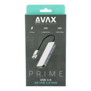Avax / HB900 PRIME 4-port USB3.0 HUB Black