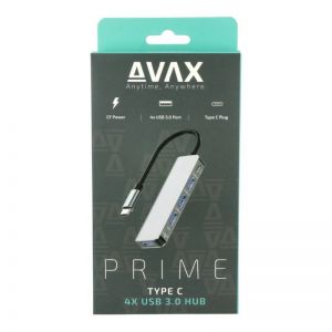 Avax / HB901 PRIME 4-port USB3.0 HUB Black