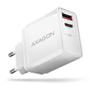 AXAGON / ACU-PQ22W Wall Charger PD & Quick Charge 3.0 Dual USB Output 22W White