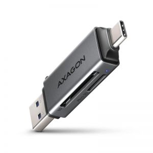 AXAGON / Mini Card Reader Superspeed USB-C & USB-A SD / microSD USB3.2 Gen1 ( USB3.0 )