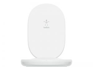 Belkin / BoostCharge 15W Wireless Charging Stand + QC 3.0 24W Wall Charger White
